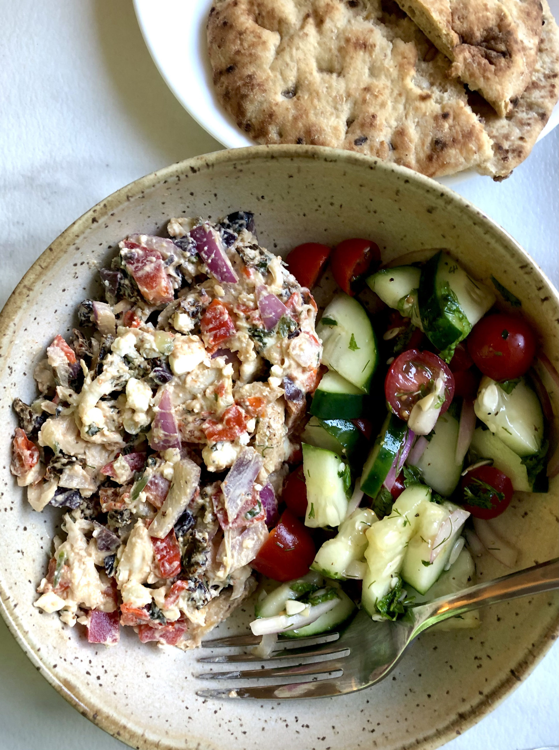 Greek Tzatziki Chicken Salad Mak And Her Cheese